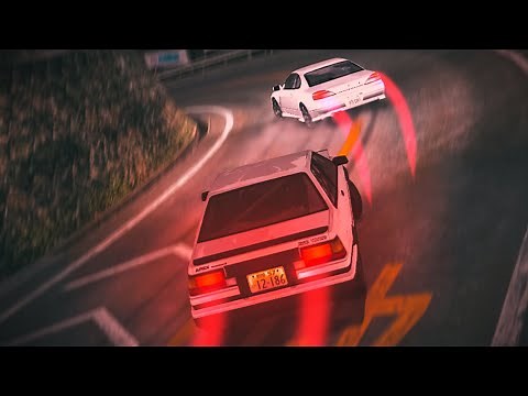 Racing Shinji Inui In His AE86 Trueno At Tsubaki Line Downhill Initial D 8 English #60