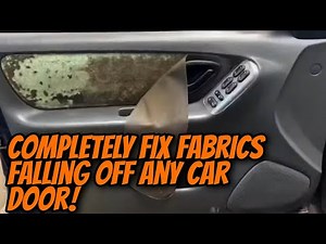 How to Reupholster Car Door Panels - Fabric Falling off Door Panels