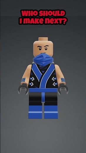 Making A CUSTOM LEGO Subzero - Mortal Kombat #lego #mortalkombat #subzero #ninja #arcade