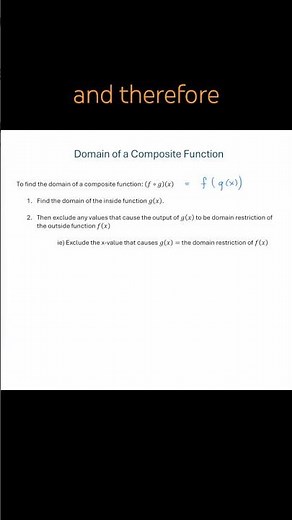 Domain of a Composite Function