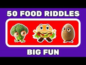 Can You Guess the Food? 🍕🍎 50 Fun Food Riddles for Kids! | Food Quiz Challenge - Bonus Riddles