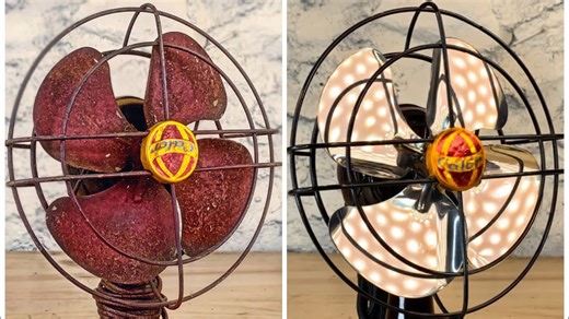 Epic vintage fan restoration | 1950s French Bakelite beauty
