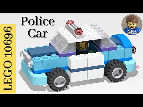 Building a Police Car using Lego classic 10696 - DIY instruction - Lego 10696 ideas