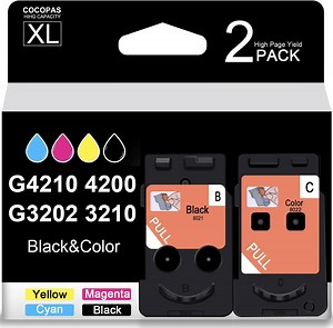 BH-2 CH-2 Printhead Replacement for PIXMA G4210 G4200 G3202 G3200 G2200 G1200 MegaTank All-in-One Printer Head Ink Cartridges Refillable 8009 and 8021 XL (Combo Packs)