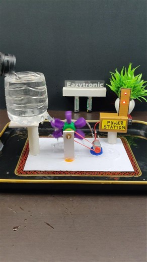Hydro-Electric Generator #freeenergy #hydroenergy #arduinoprojects #scienceexhibition #sciencproject