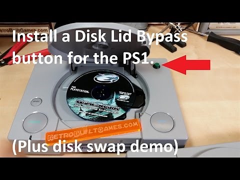Install a button for PS1 Disk Swap method with GameShark!
