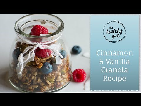 SIBO Friendly Cinnamon & Vanilla Granola Breakfast Recipe | Rebecca Coomes, The Healthy Gut