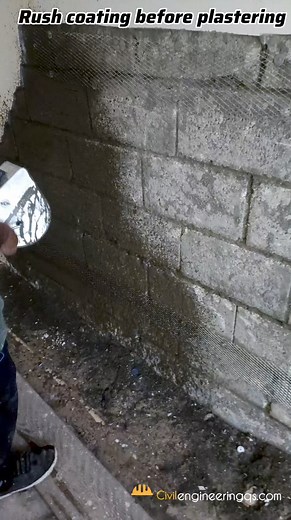 18K views · 55 reactions | Rush coating before plastering | Civil Engineering QS | Facebook