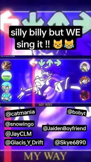 silly billy but WE sing it 😼😹 #fnf #sillybilly #shorts