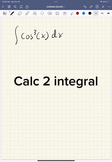 calc 2 trigonometric integral #calculus