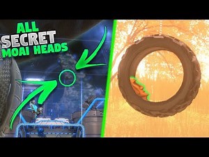 ALL SECRET MOAI HEAD EASTER EGG LOCATIONS! (Rocket League Easter Eggs and Secrets)