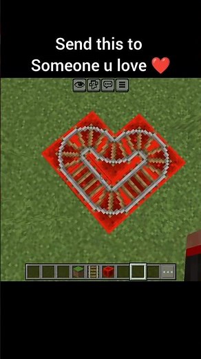 I Built a Heart With Blocks in Minecraft ❤️