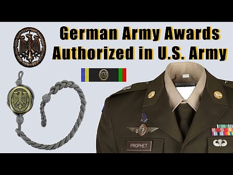 German Army Airborne, Marksmanship & Proficiency Badges Authorized For Wear On The U.S. Army Uniform