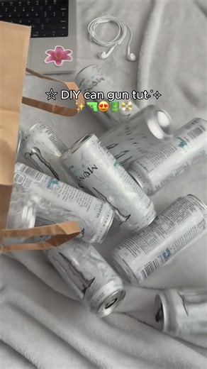 DIY MONSTER CAN GUN ✨🔫 Handmade Craft Tutorial 🔋 Room Decor Ideas 💫 Gift Idea #diy #craft #giftideas #handmade #tutorial