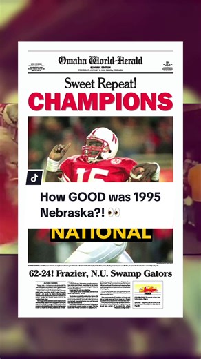 How GOOD was 1995 Nebraska?! 👀 They were dominant on both sides of the ball, but were especially known for their running ability. #cfb #football #collegefootball #ncaafootball