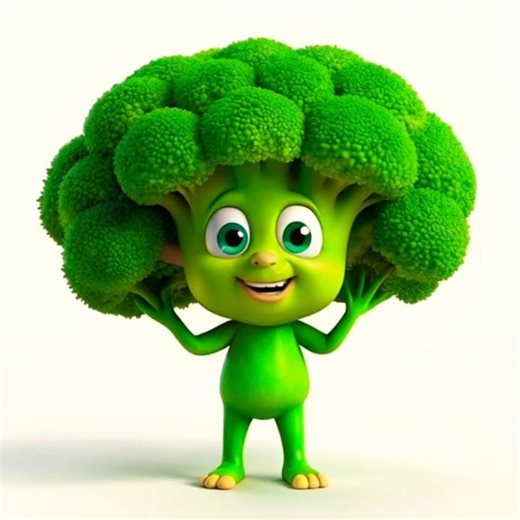 Talking Broccoli 🥦 | Healthy Vegetables for Kids | Fun Learning Animation
