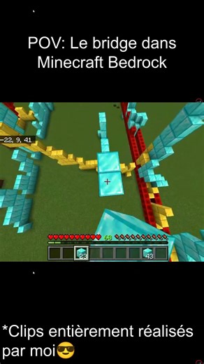 POV: Le bridge dans Minecraft Bedrock