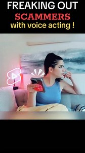 1.3M views · 21K reactions | freaking out scammers with my voice acting !!! #funny #irlrosie #voicecomms | IRLrosie | Facebook