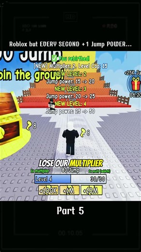 Roblox Game with Increasing Jump Power Every Second