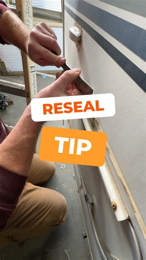 You guys always ask us: “What do I use to reseal my RV?” I’m here to tell you that it depends on what application you’re using it for, but for windows, doors, and side seams: We use Proflex or 786 sealant on RV side seams because they stay flexible and watertight even when the RV flexes/vibrates on the road. Both fiberglass and aluminum love this stuff—it grabs on tight, seals up those joints and trim so leaks and cracks don’t stand a chance. Regular household silicone just dries out and peels u