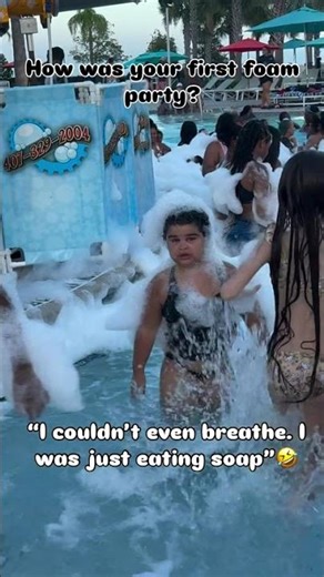 Epic Foam Party Madness 😂😂 Unbelievable Family Fun! #foam #foamparty #fyp #party #funny #family