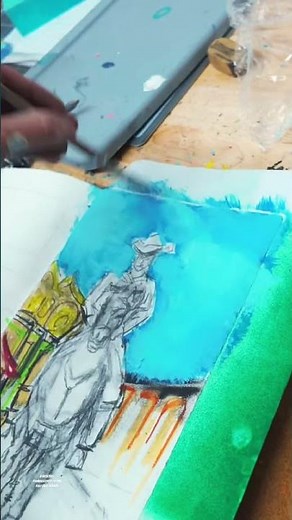 Sketching a Rodeo Scene: The Art of Western Adventures