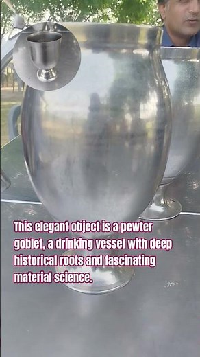 Pewter is a metal alloy made primarily of tin, and modern versions are completely lead-free,