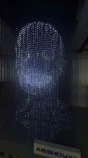 96000pixels Composing 3D Alien Animation in 3D Volumetric LED Display