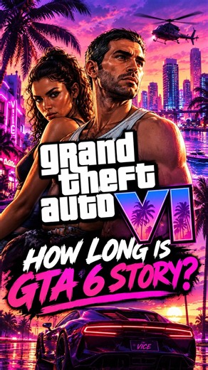 HOW LONG IS GTA 6 STORY MODE??? #gta6 #gta6teaser #gta5 #gta6news #gta6leaks