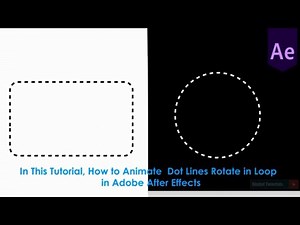 How to Animate Dot lines in Loop | After Effects CC Tutorial
