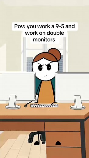 Double Monitor Setup for 9-5 Work Life