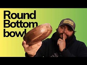This bowl has no flat bottom! (here's how I turned it)