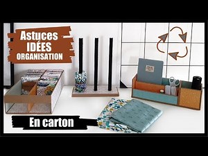 GETTING ORGANIZED WITH CARDBOARD: EASY IDEAS AND TIPS