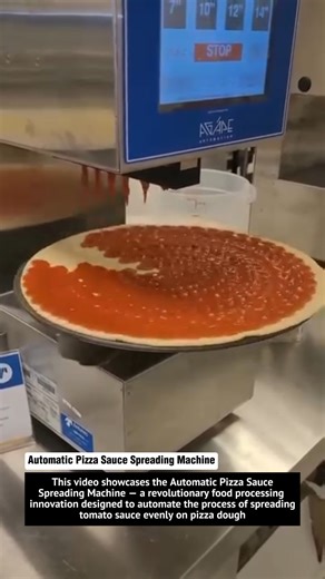 Automatic Pizza Sauce Spreading Machine | Smart Pizza Making Technology 2025