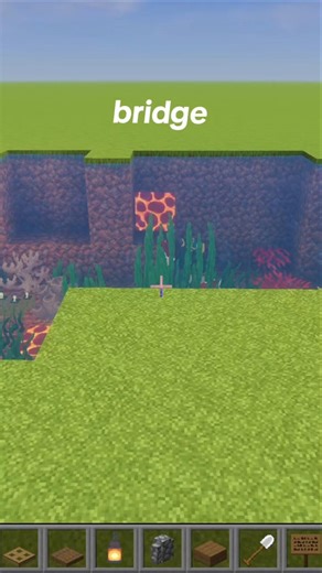 How to make bridge in minecraft