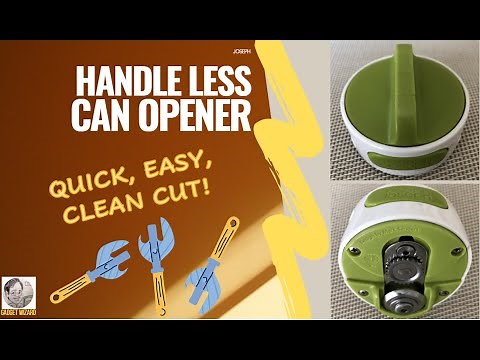 Joseph Can Opener - How to open a can quickly, easily, and clean cut!