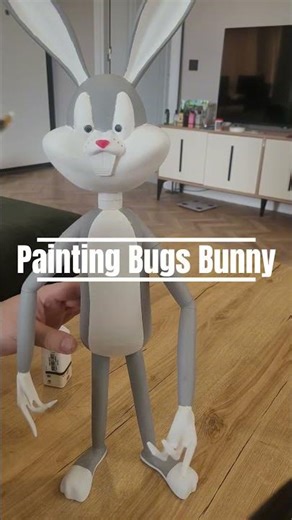 3D Printing a Giant Bugs Bunny 🐰 #solidworks #BambuLab #bugsbunny #maker
