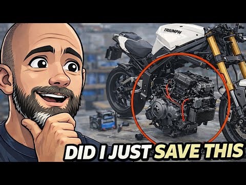 Was It About To Blow?! Valve Clearance Check on My Abandoned Speed Triple!
