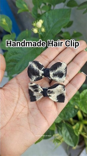 DIY Bow Hair Clip 🎀 | #diy #handmade #shortsfeed