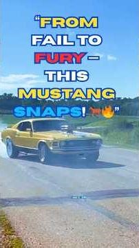 “Burnout Fail Turns Into Mustang Chaos at Wisconsin Car Show! 😱🔥”#WisconsinCarShow #MustangBurnout