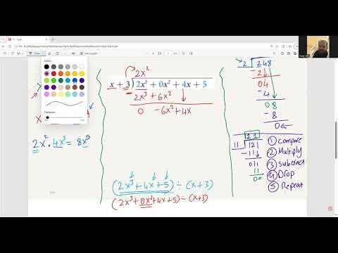 Dividing Polynomials - Long Division (Part 1)
