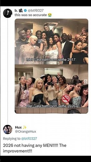 The Met Gala Bathroom Selfie: 2017 vs 2026! #metgala #metgala2026