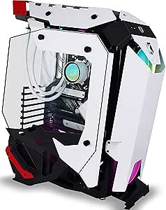 KEDIERS Mech PC Case - ATX Tower Gaming Computer Case with Tempered Glass