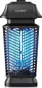 CLEVAST Bug Zapper Outdoor - Electric Mosquito Zapper Indoor, Fly Traps with UV Light, Waterproof Flying Killer 4200V Insects Lamp for Patio, Yard, Garden, Porch