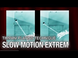 How to play timpani - playing technique in slow motion
