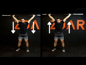 Snatch Grip Overhead Barbell Shrugs