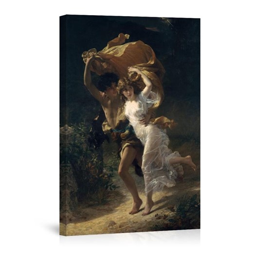 Pierre Auguste Cot Painting Print: the Storm, Classicism Canvas Wall Art - Etsy