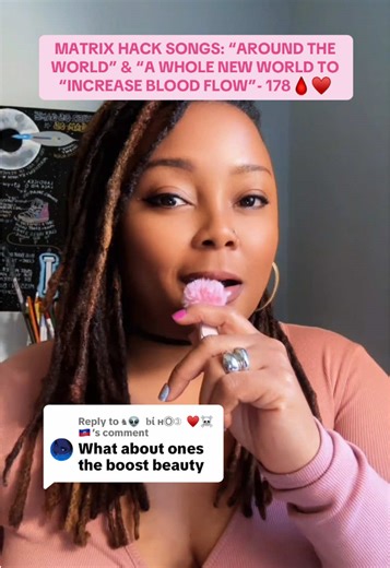 Replying to @♞👽 𝐛ί нⓄ➂ ♥☠ 🇭🇹 MATRIX HACK SONGS: “AROUND THE WORLD” & “A WHOLE NEW WORLD TO “INCREASE BLOOD FLOW”- 178🩸♥️ Microcirculation pathways influence radiance, nutrient delivery, skin color, and overall vibrancy. Blood flow supports: • oxygen delivery • nutrient circulation • skin radiance • warmth vitality • microcirculation pathways • natural color glow • energetic presence Numerology: Increase Blood Flow = 1335 Hebrew / 1068 English / 178 Simple Songs in this cipher: • Around the 