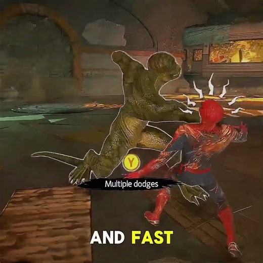 What happens when you fight the Lizard in all Spiderman games #lizard #spidermanps5 #videogames