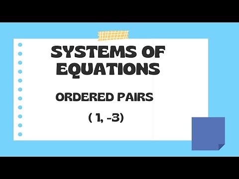 How to determine if an Ordered Pair is a Solution to a Systems of Equations